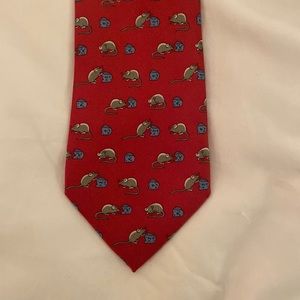 Mouse and cheese Hermes tie
